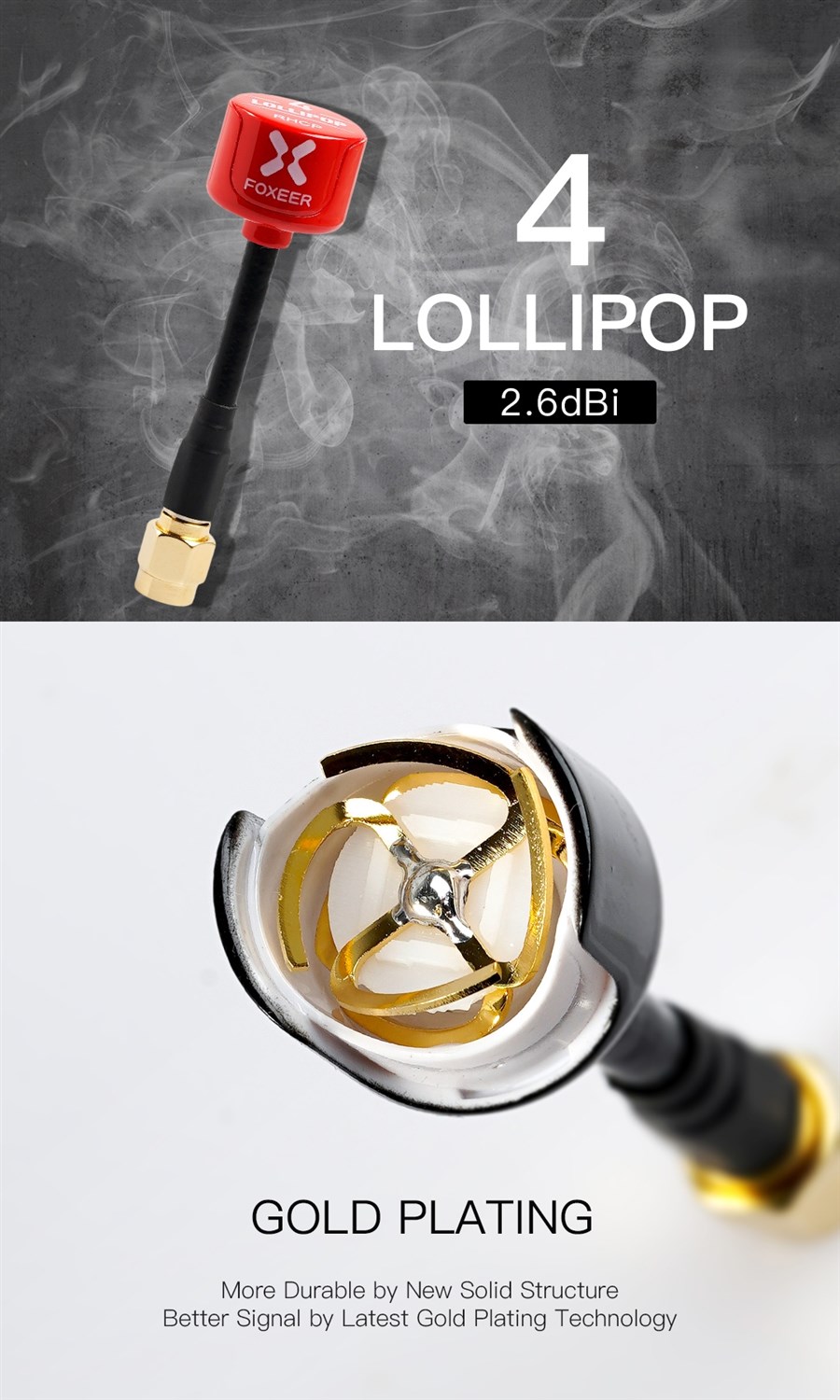 Foxeer Lollipop 4 5.8G LHCP SMA Black 2st