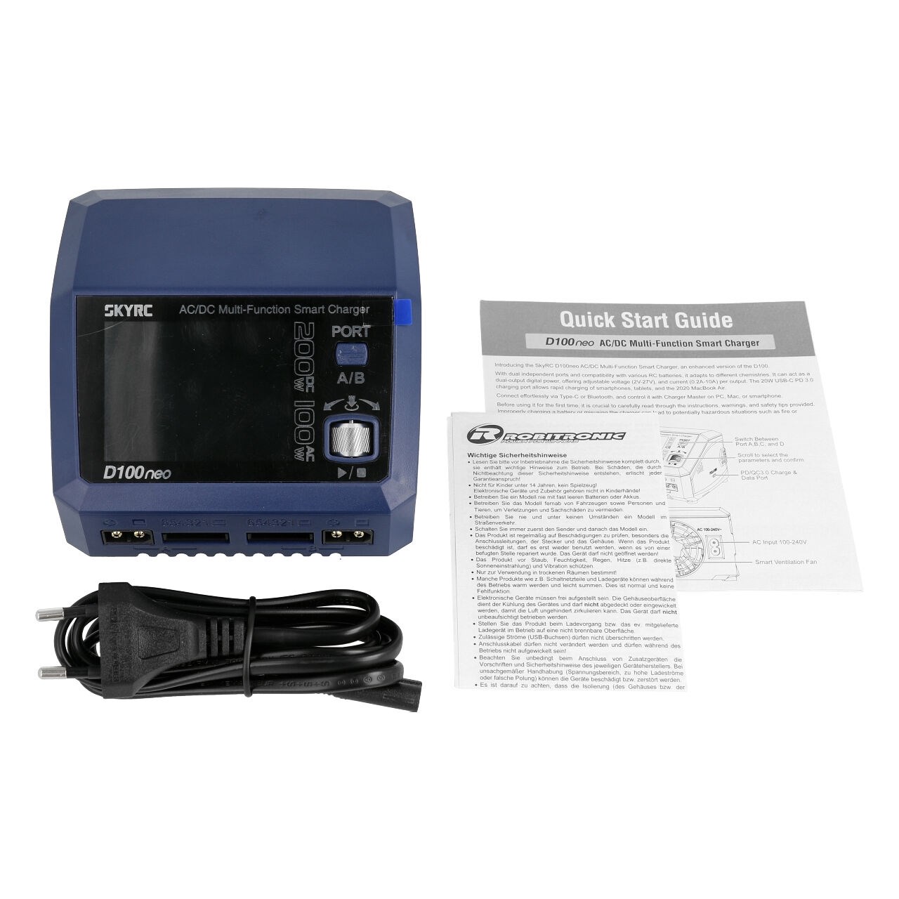 SkyRC D100 Neo Dobbel Computerlader AC100W