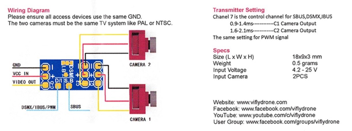 VIFLY Cam Switcher 