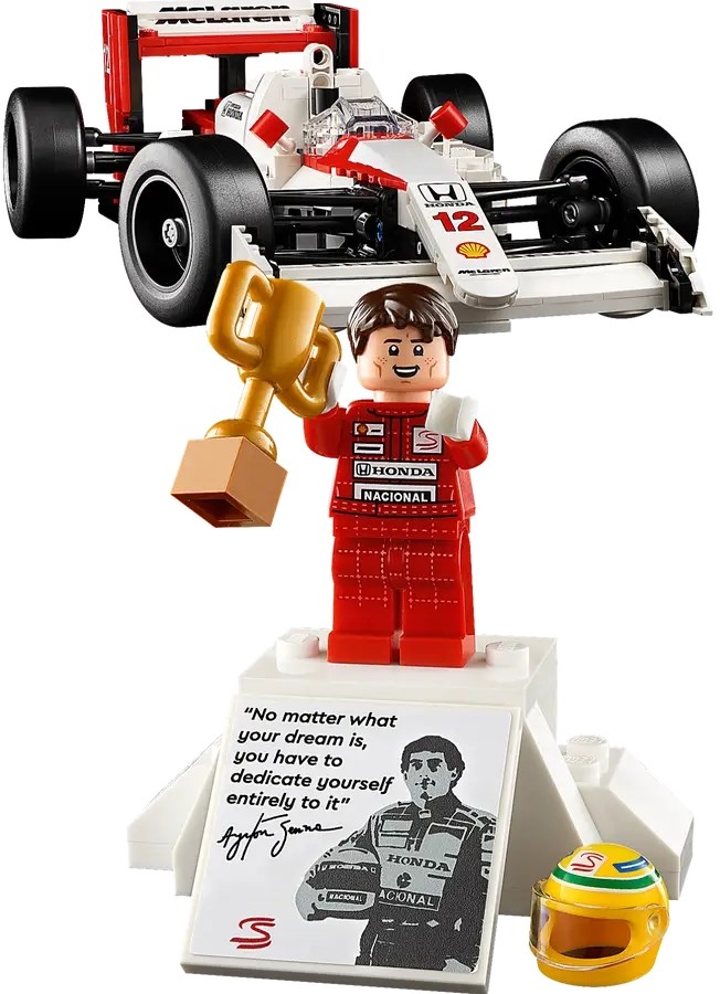 LEGO McLaren MP4/4 og Ayrton Senna
