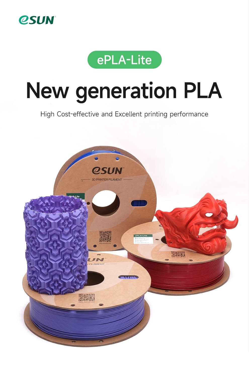 eSUN PLA Lite 1.75mm - 1kg - White