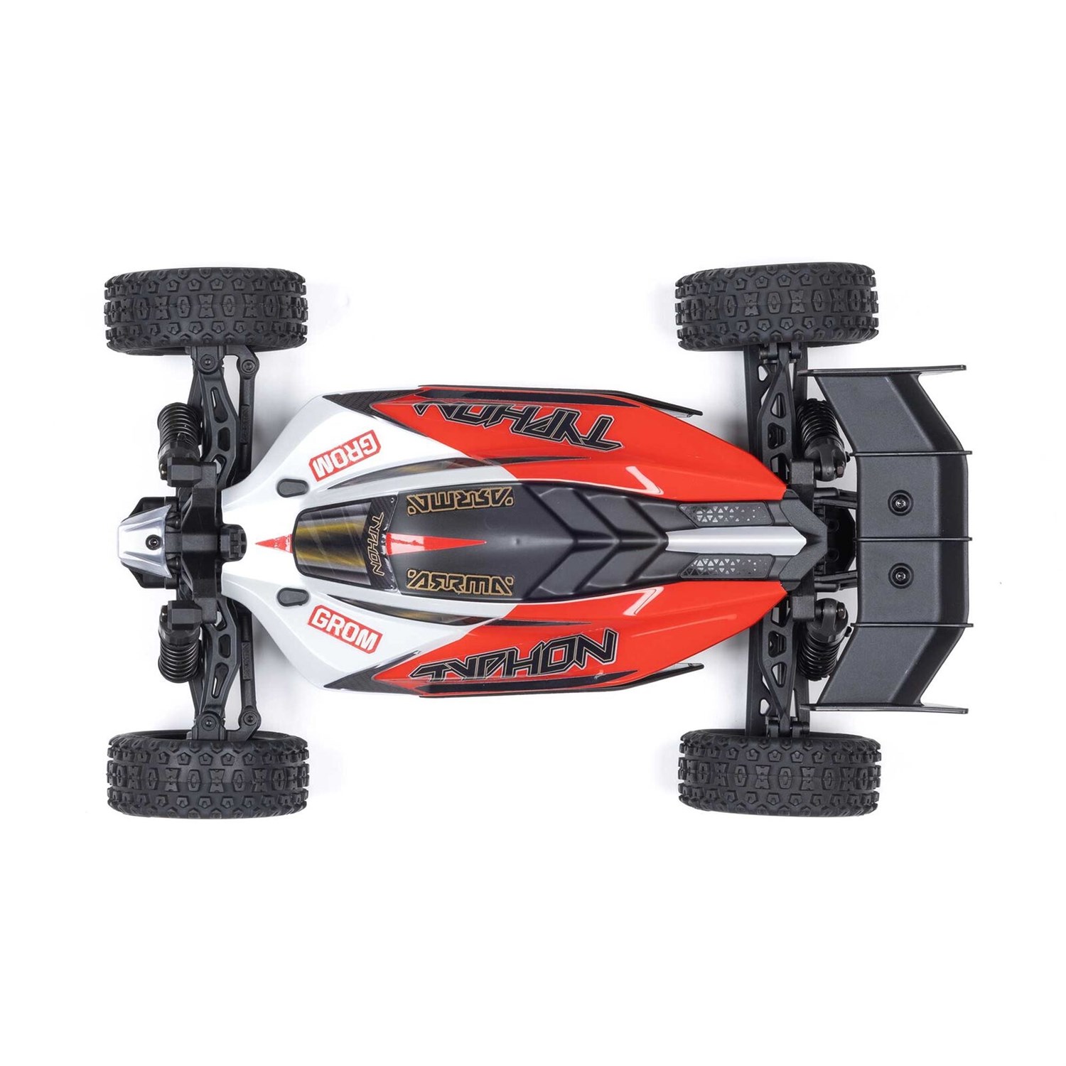 ARRMA Typhon Grom Mega 4WD Red/White - RTR