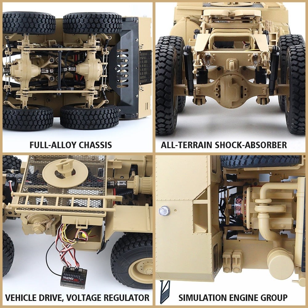 HG Military Truck 8x8 RTR - Desert Yellow