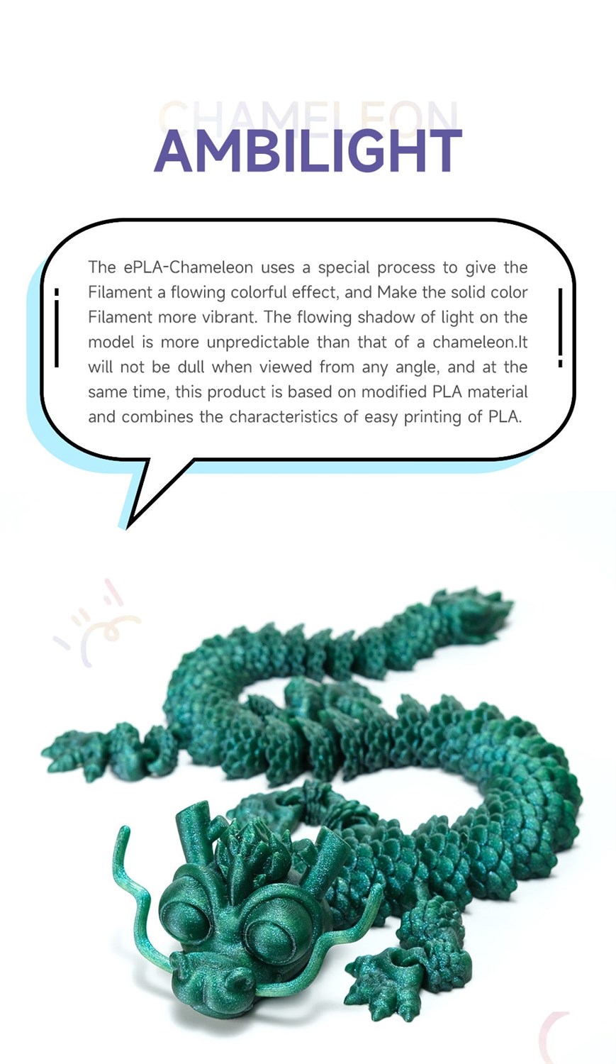 eSUN PLA-Chameleon 1.75mm 1kg - Rasberry Red