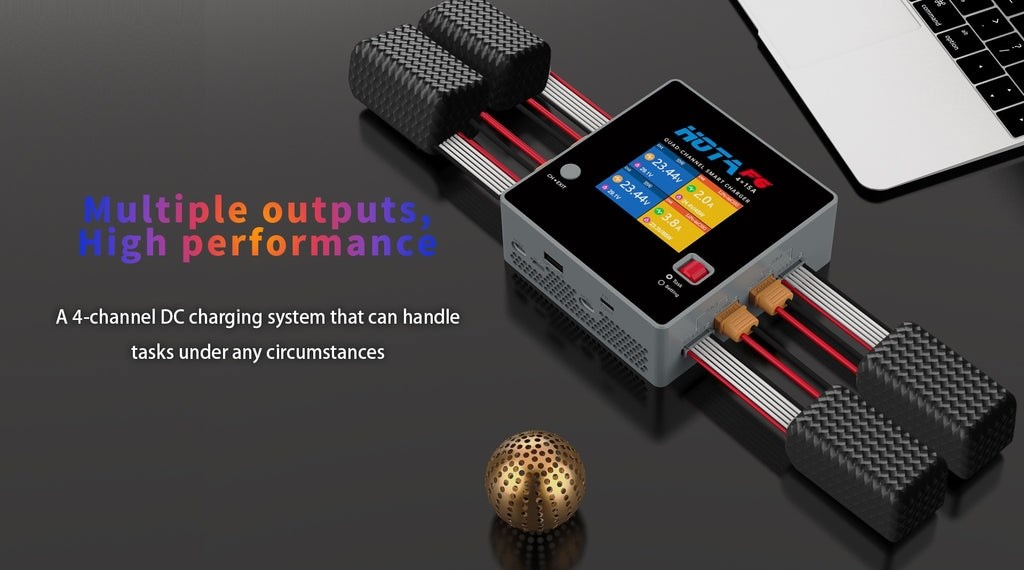 HOTA - F6 DC 4x250W 15A Quad Charger