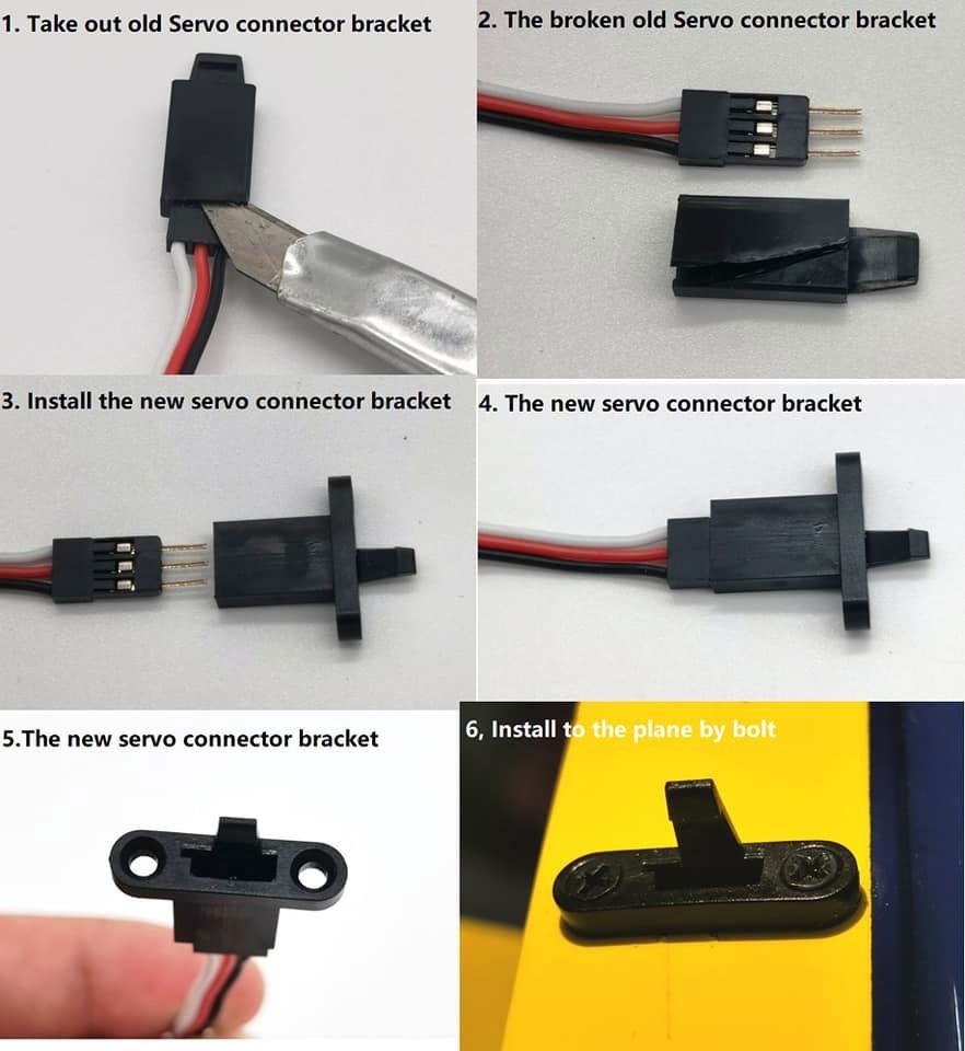 Pilot-RC Servo Connector Bracket (10stk)