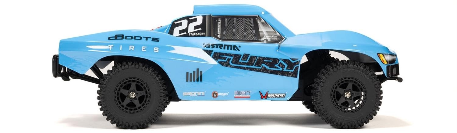 ARRMA Fury Mega 550 2WD Blue - Komplett