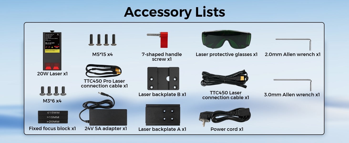 TwoTrees TC20 Laser Module for TTC450 Pro
