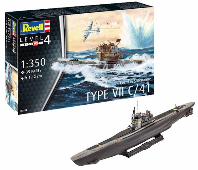 Revell 1:350 - Type VII C/41 Submarine