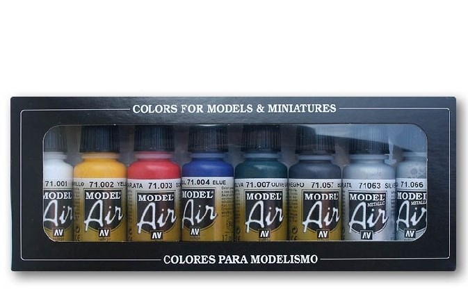 Vallejo Model Air    Basic Color Set
