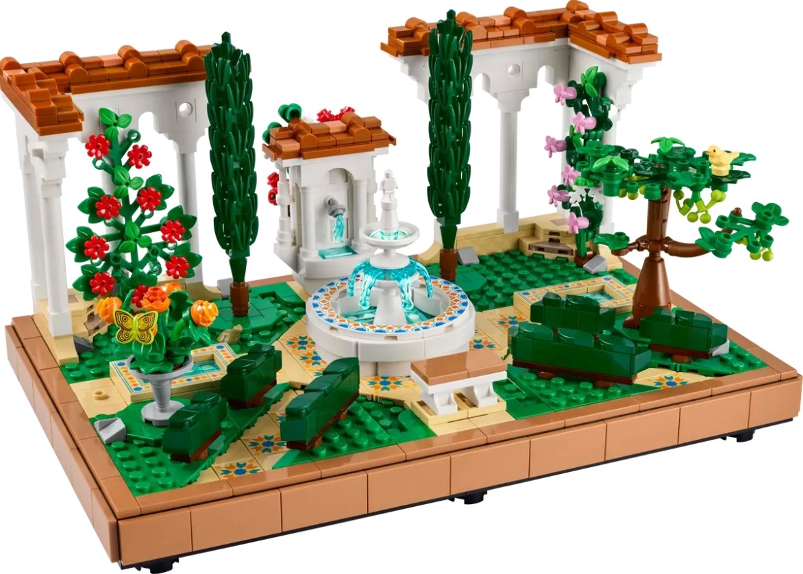 LEGO Icons Hage med fontener