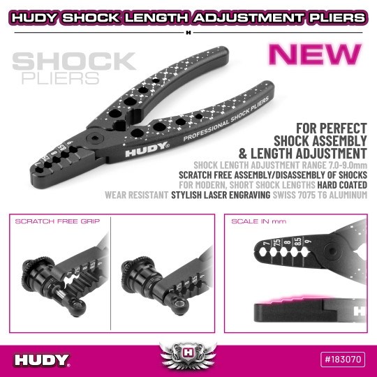 HUDY Professional Shock Length Adjustment Pliers