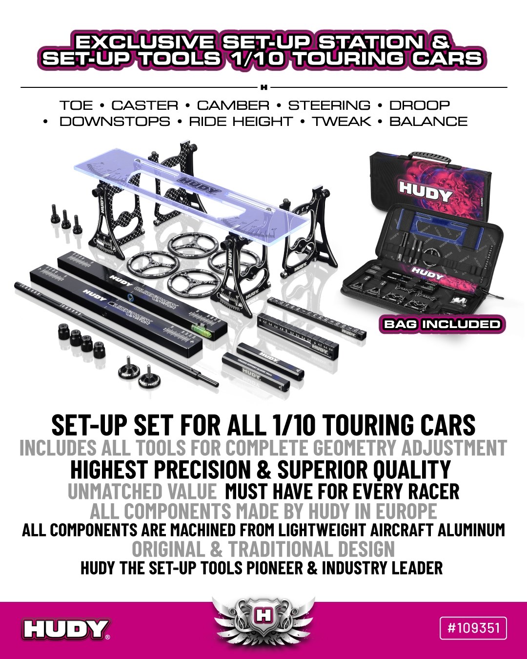 HUDY Set-up Toolset 1/10 Touring
