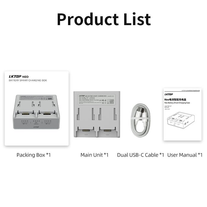 LKTOP Battery Smart Charging Box for Neo 