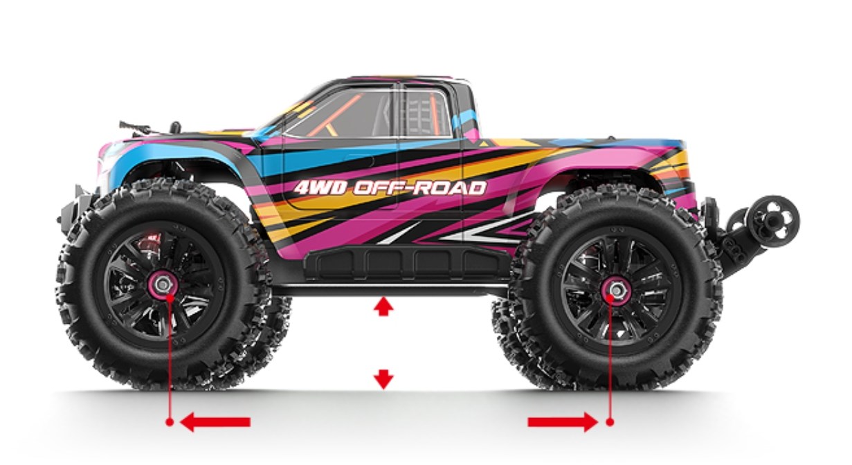 MJX HyperGo Brushless 1/16 4WD Monstertruck Pink