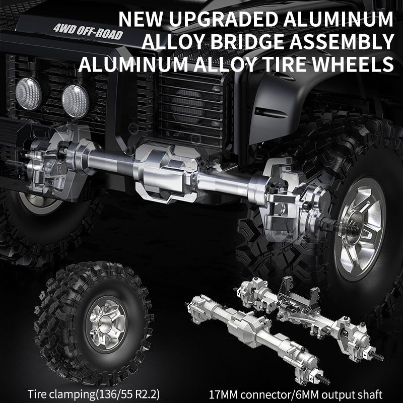 MJX Allrock H8H+ Brushless 1:8 Crawler 4WD Black