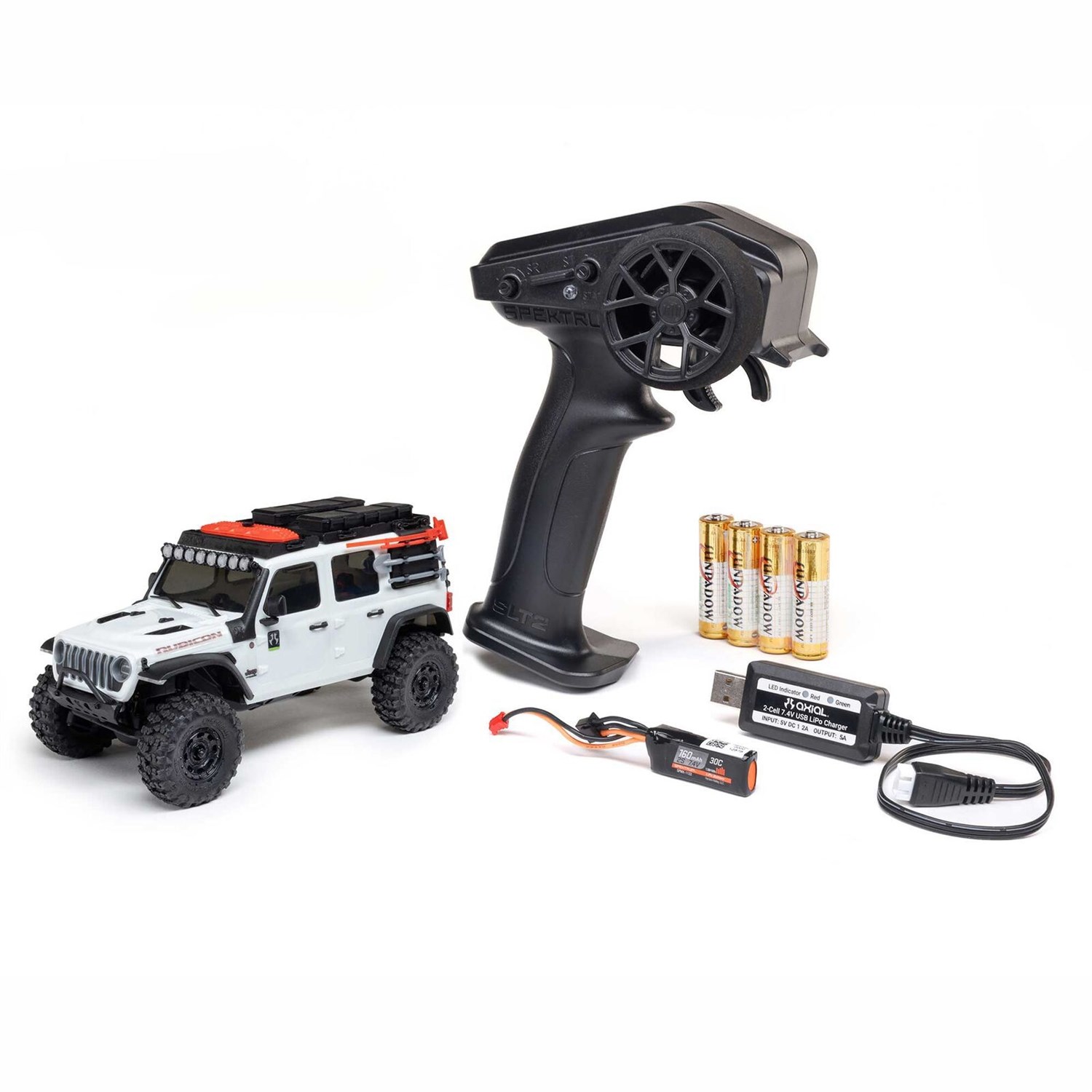 Axial SCX30 Jeep Wrangler JLU Crawler 4WD White