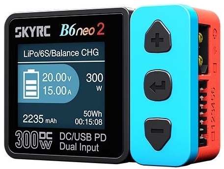 SkyRC B6 Neo 2 300W DC / XT60 - Blå/Röd