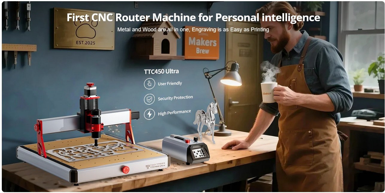 TwoTrees TTC450 Ultra CNC Router Machine