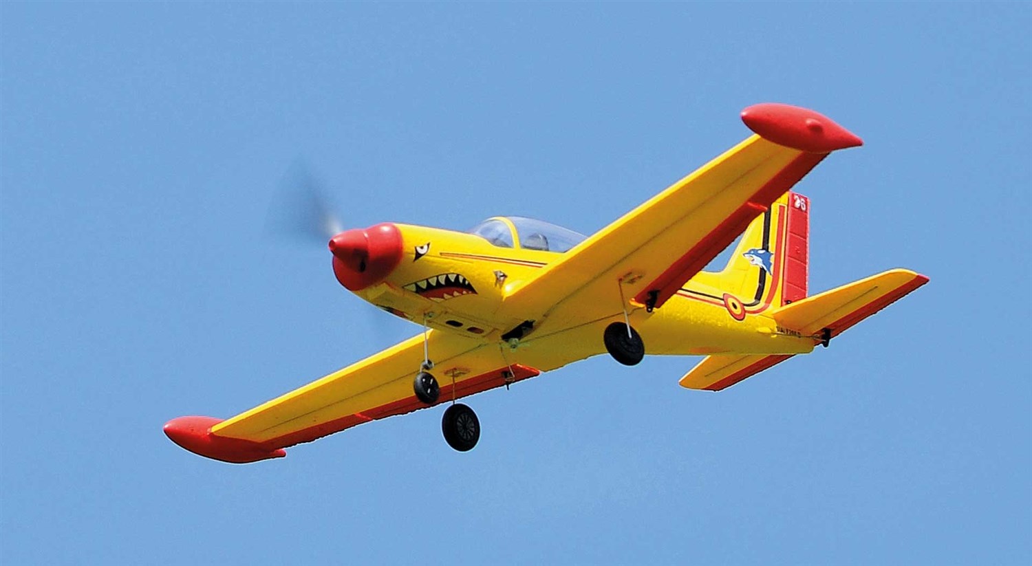 Top RC Hobby Mini SF260 450mm Gyro RTF - Gul