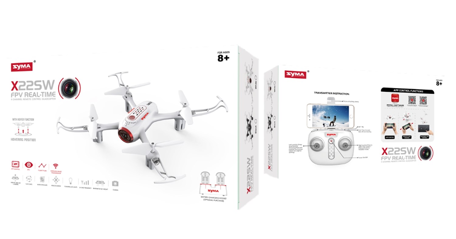 Syma Droner - X22SW m/Kamera - Black