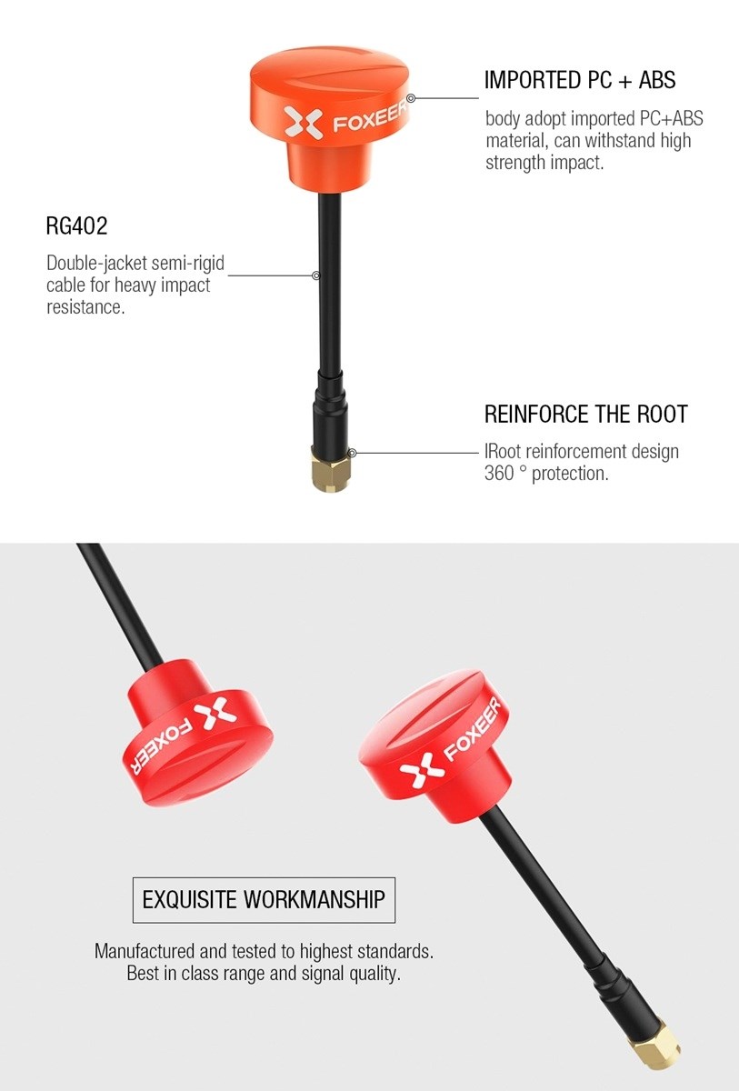 Foxeer Pagoda Pro 5.8G RHCP SMA Black