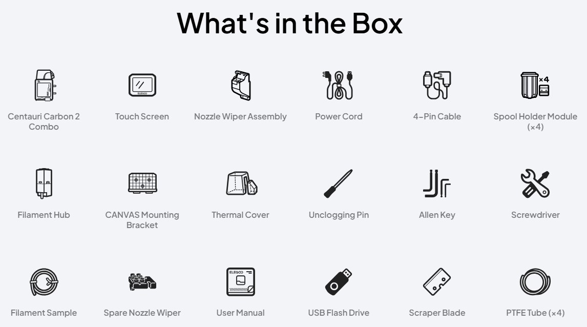 Elegoo Centauri Carbon 2 Combo - 3D Printer