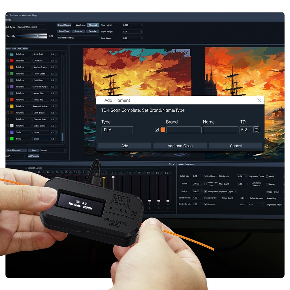 BIQU Ajax TD1S Color and TD-Sensor