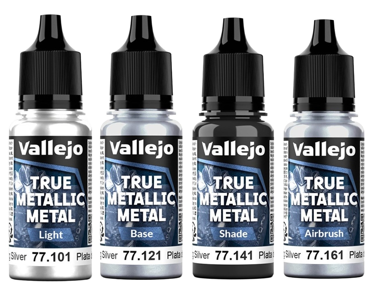 Vallejo TMM 77.251 Sterling Silver Paint Set