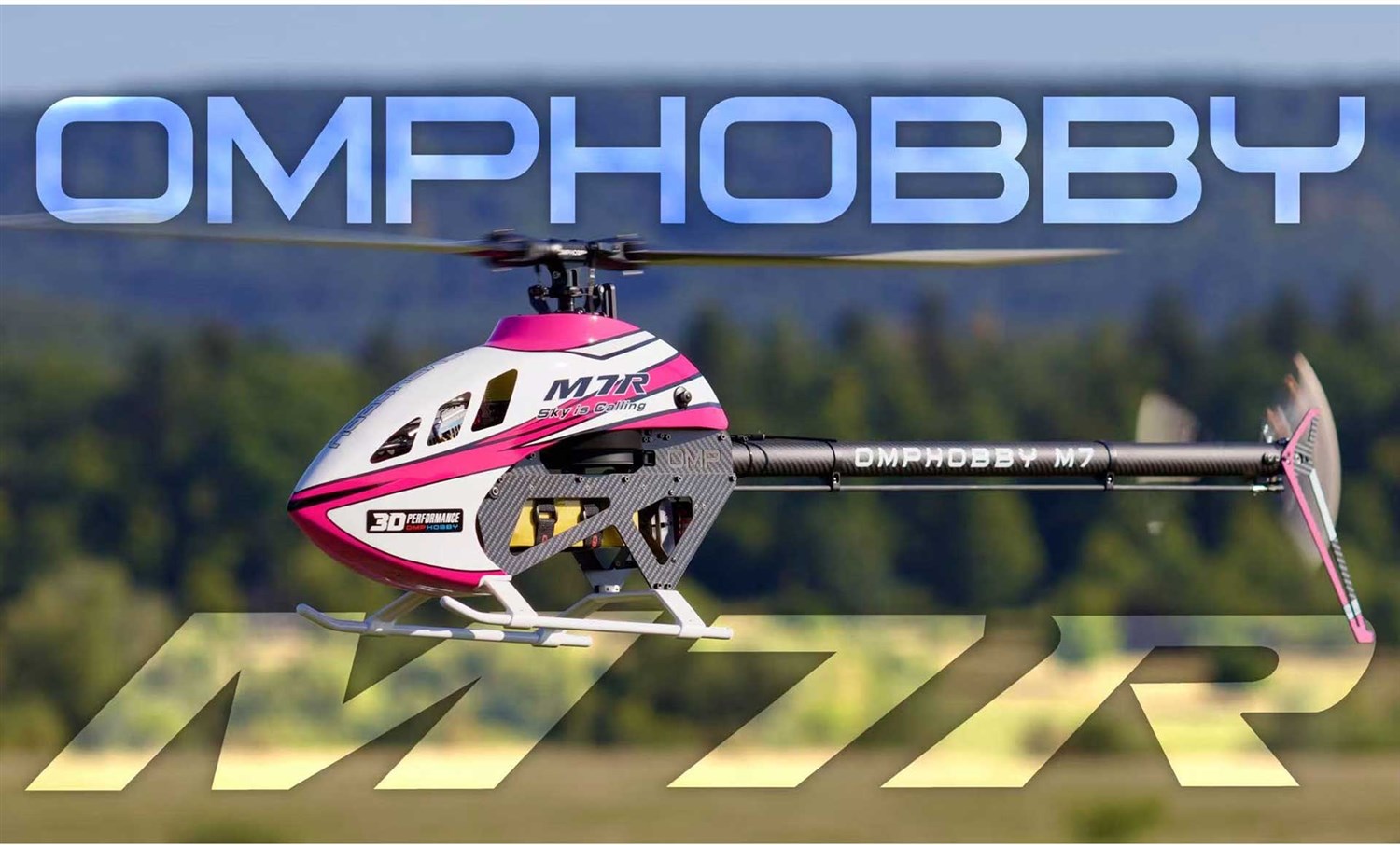 OMP Hobby M7R KIT Helikopter m/blader - Pink