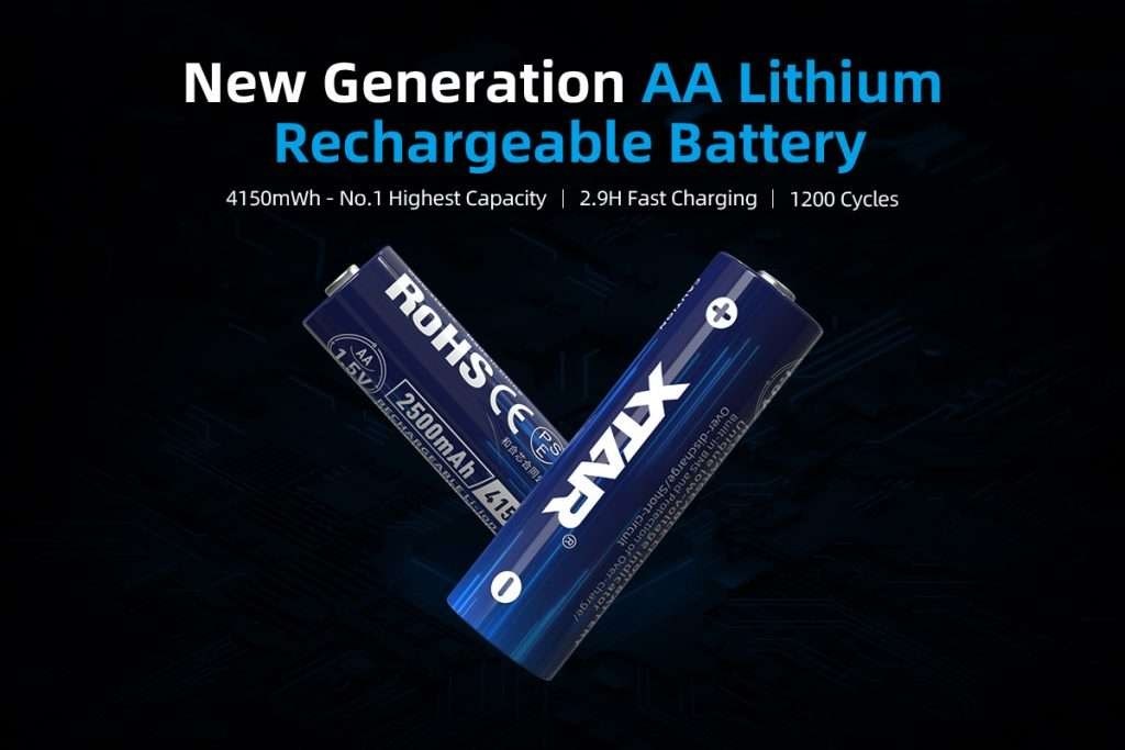XTAR AA 1.5V 4150mWh Batterier 4stk