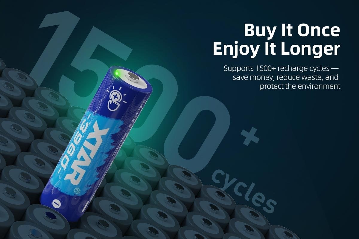 XTAR AA 1.5V 3960mWh Batterier 4stk