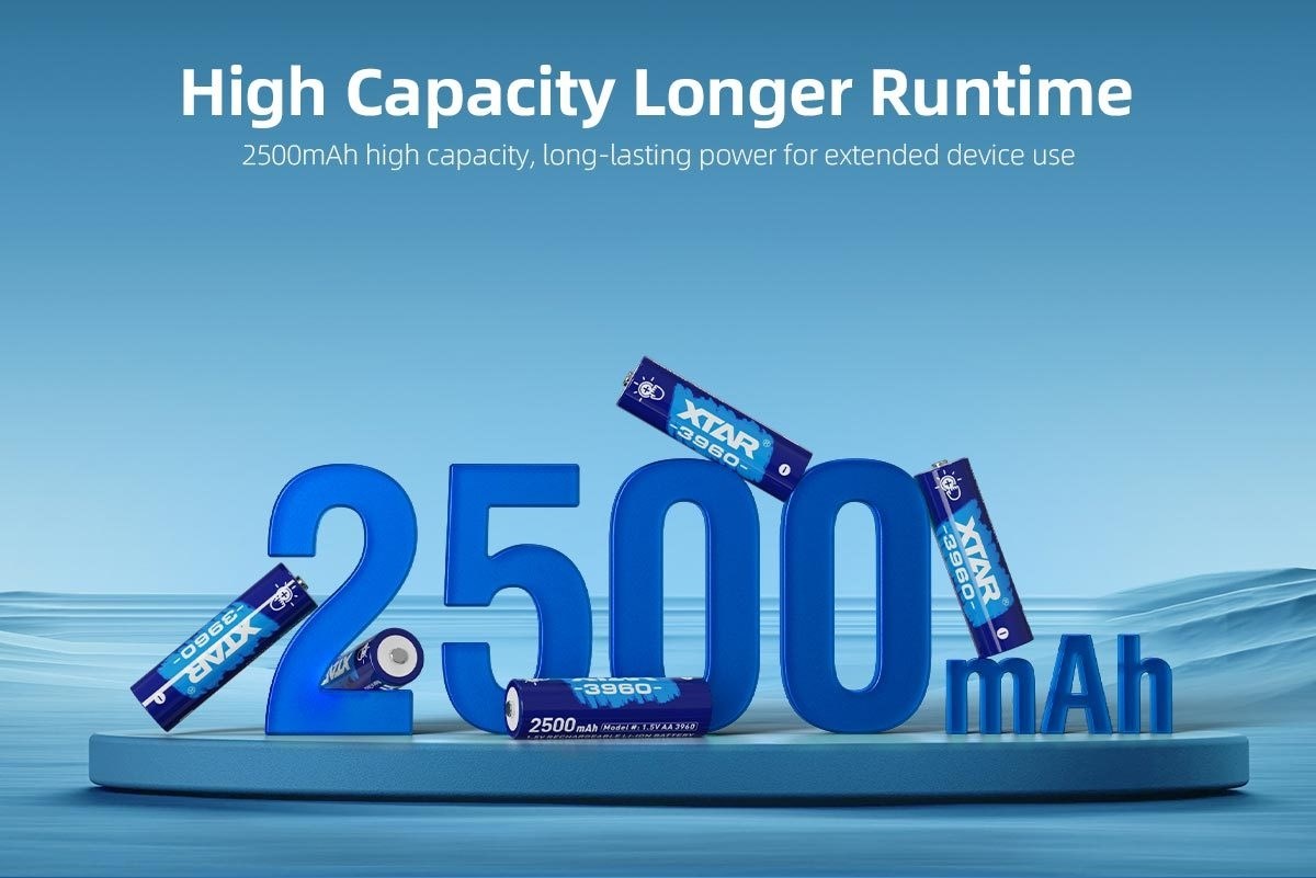XTAR AA 1.5V 3960mWh Batterier 4stk