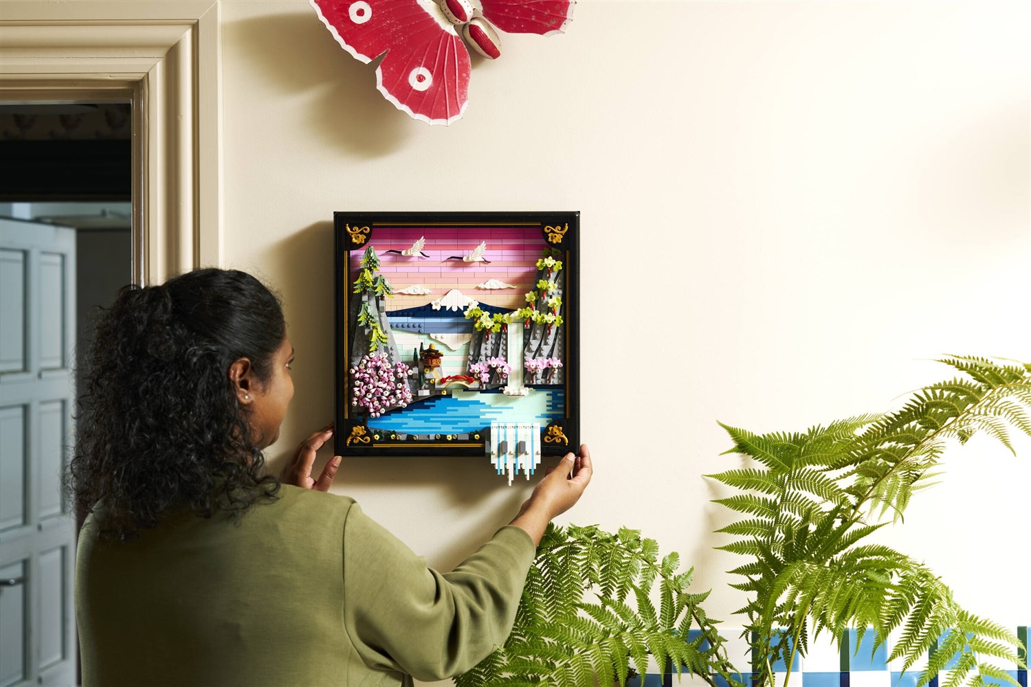 LEGO Art Landskap med Japanske Kirseb�rtr�r