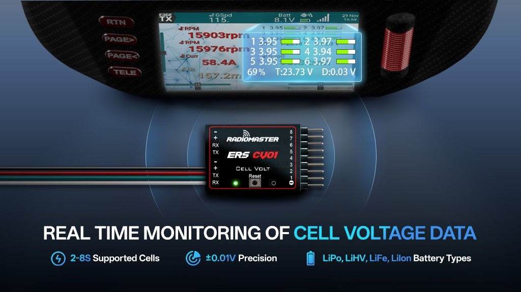 Radiomaster ERS-CV01 - Cell Voltage Sensor ELRS