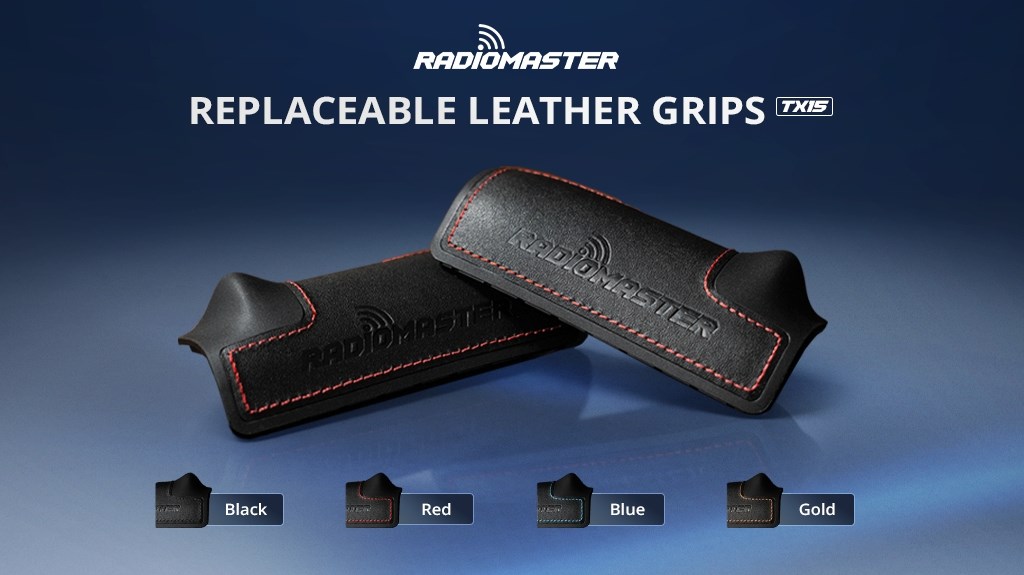 Radiomaster TX15 Leather Grips - Black