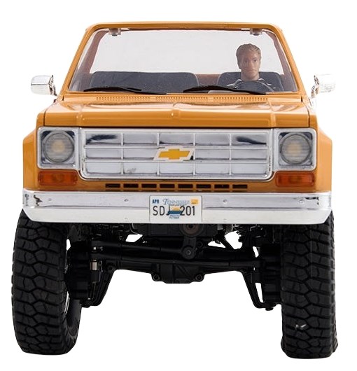 FMS FCX18 Chevrolet K10 V2 1/18 4x4 Gul Komplett