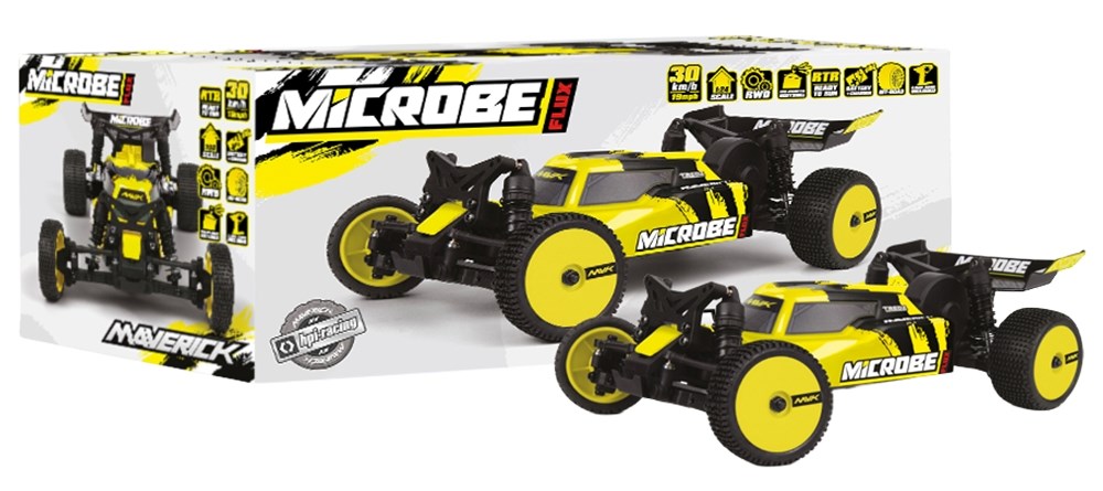 Maverick Microbe FLUX 1/24 Buggy 2WD RTR - Yellow