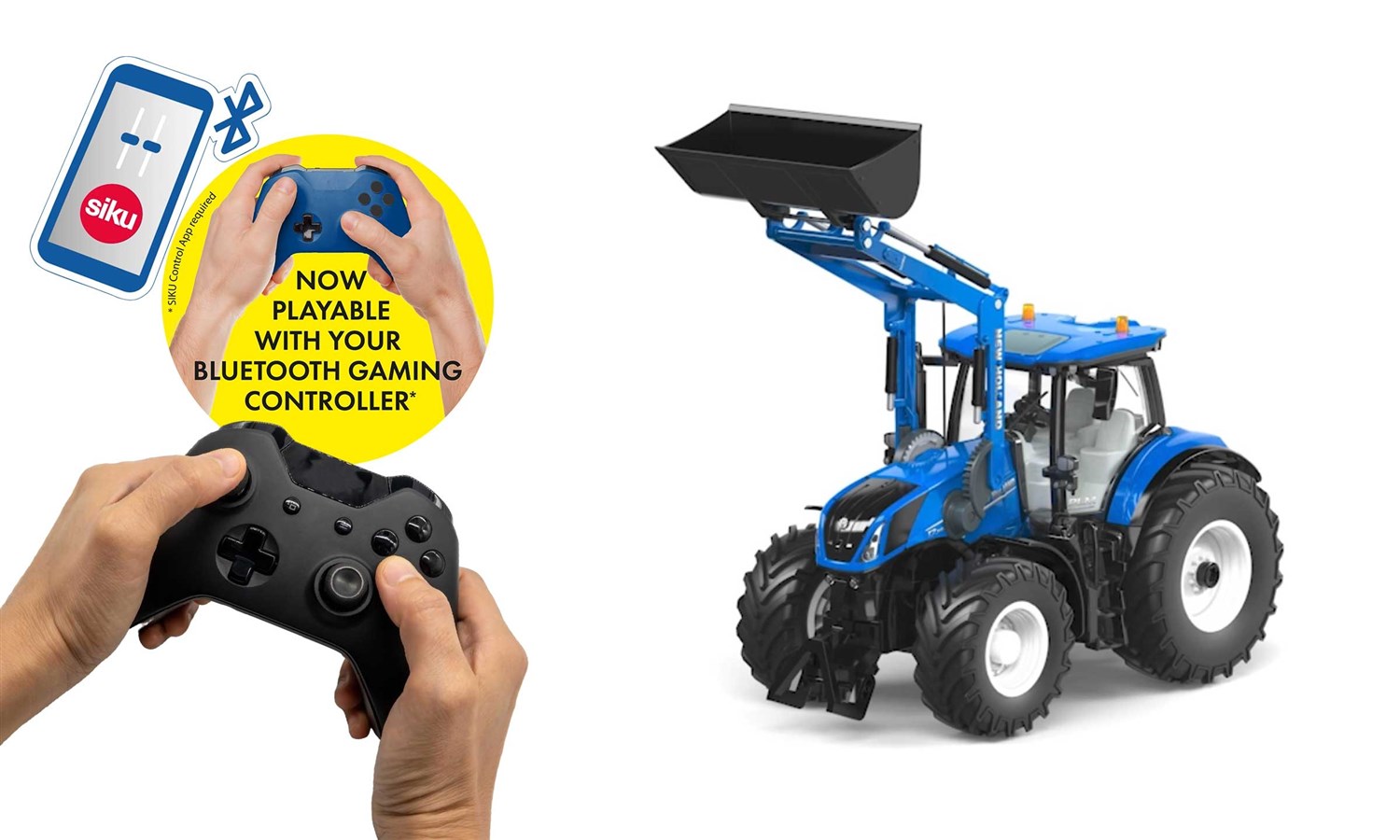 SIKU New Holland T7 315 m/Fr.laster og Radio 1:32