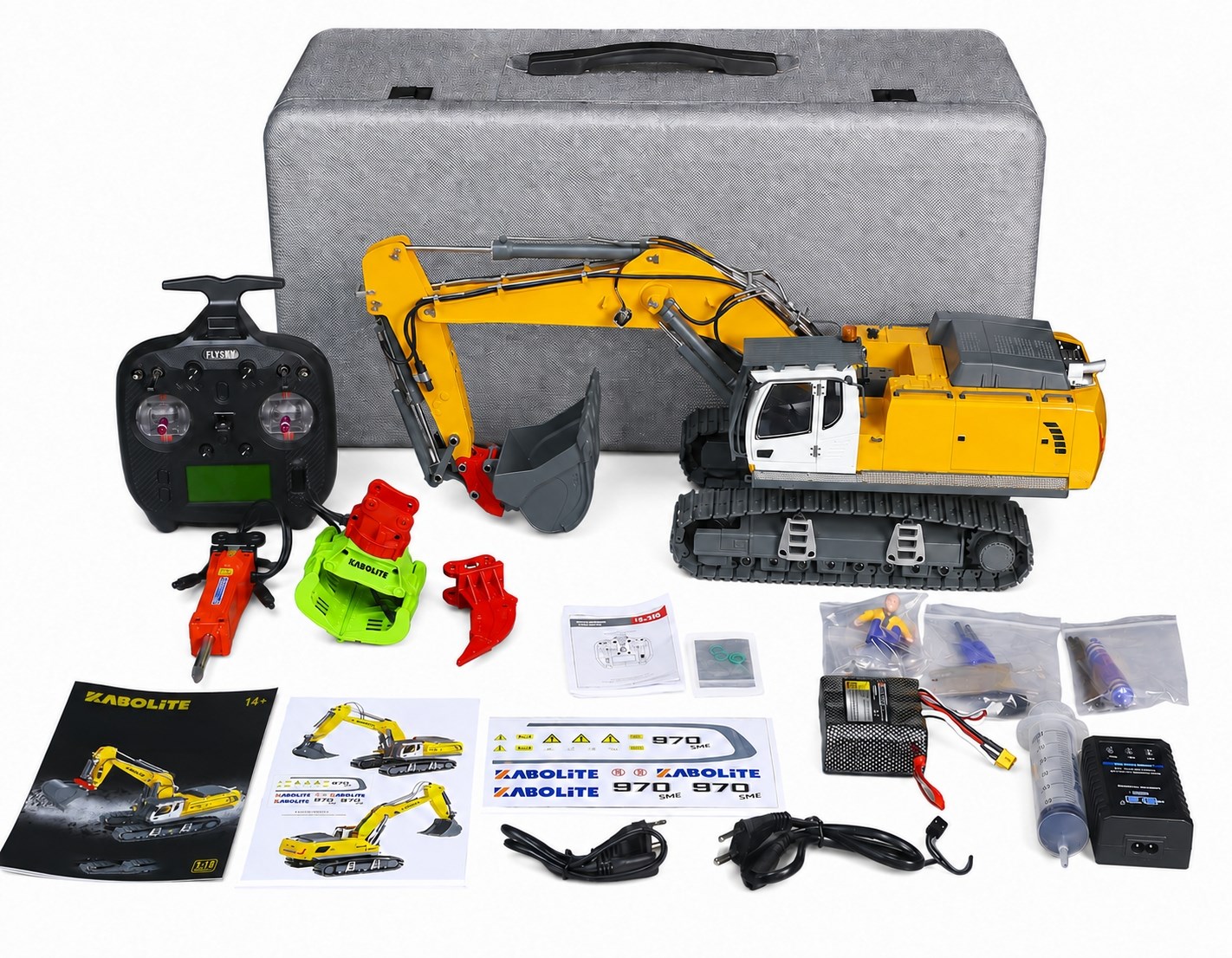 HuiNa Gravemaskin Kabolite K962-100S Yellow RTR