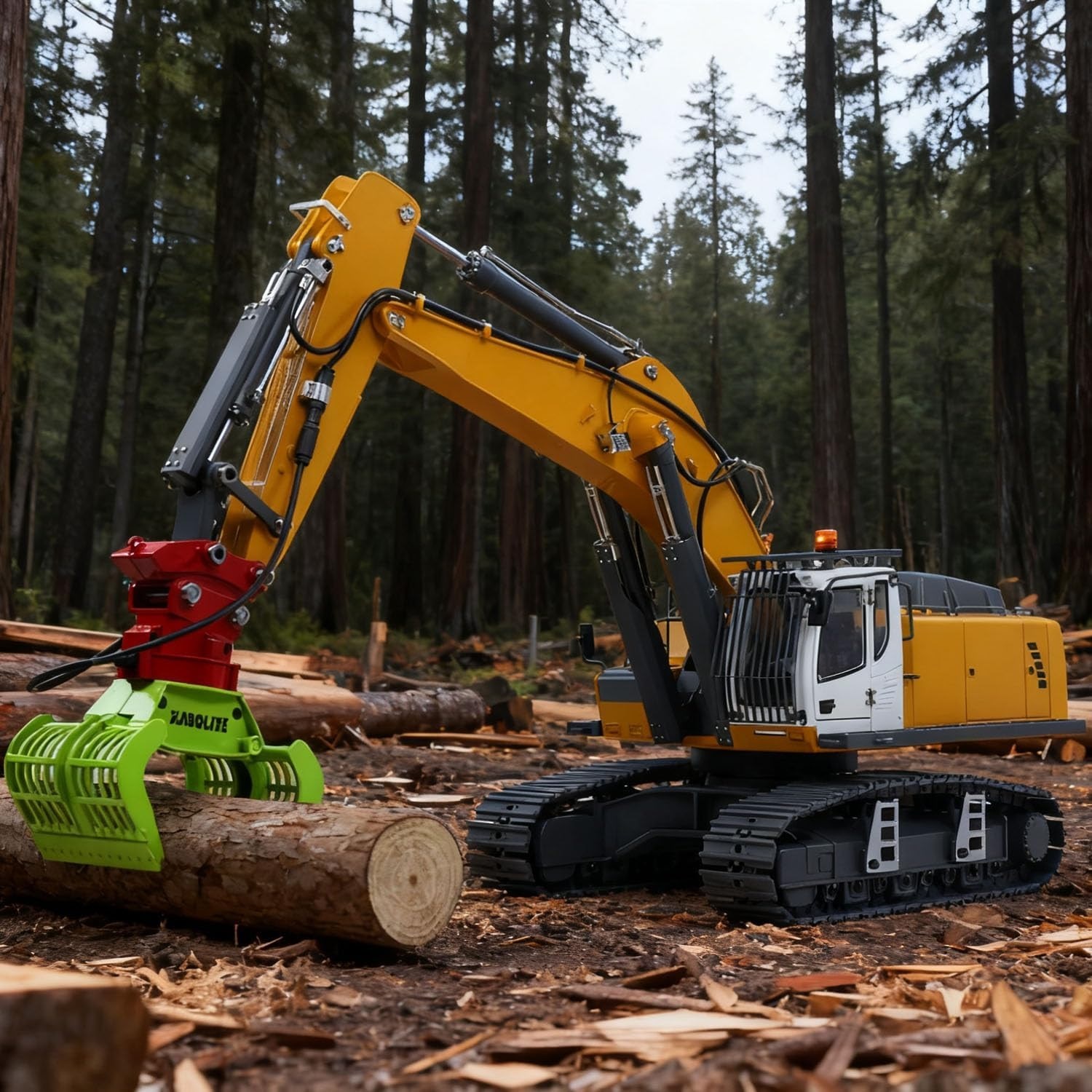 HuiNa Gravemaskin Kabolite K962-100S Yellow RTR