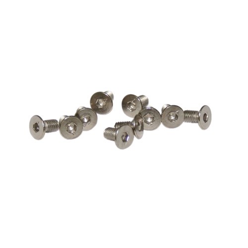 M4x10mm platt huvudskruv (10st)