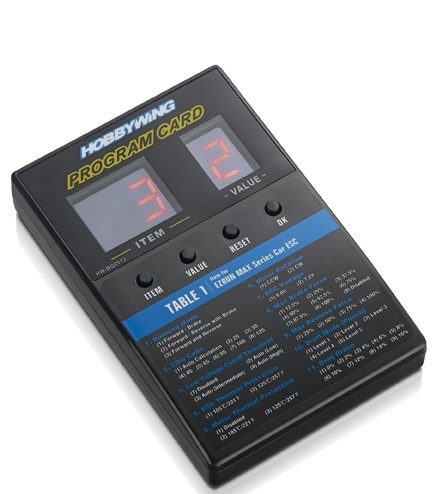 Hobbywing LED-programlåda Allmänt