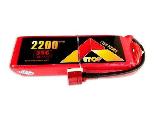 3s 2200mAh - 35C - Etop LiPo-deans