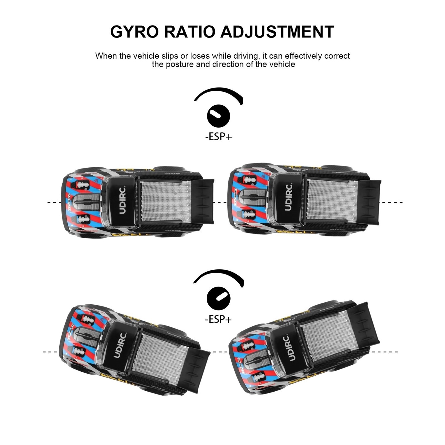  UDI Panther Speed/Drift -Gyro 4WD 1:16 Brushless