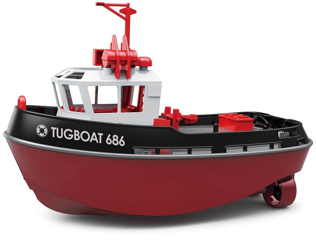 Tug Boat - Radiostyrd mini Bogserbåt 686 - Svart