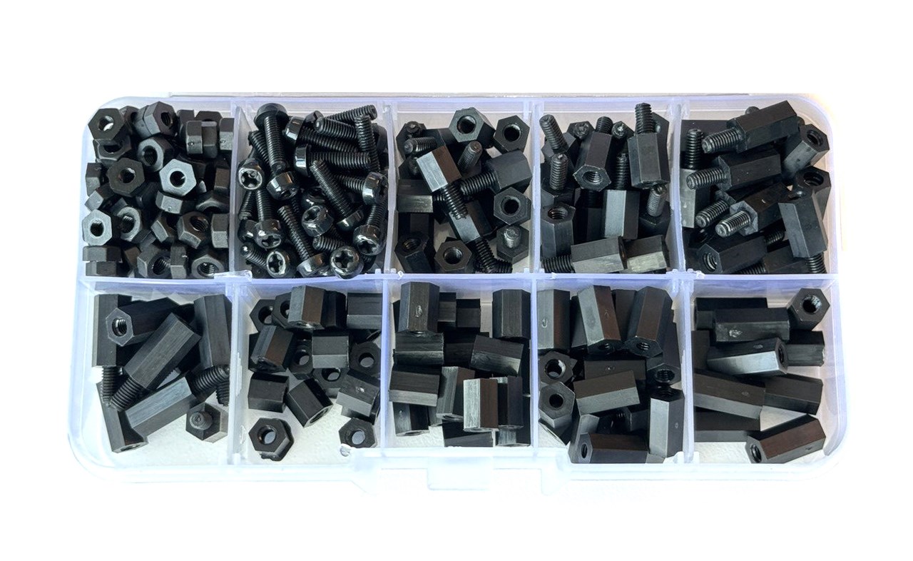 Nylon M3 skruv och muttrar kit