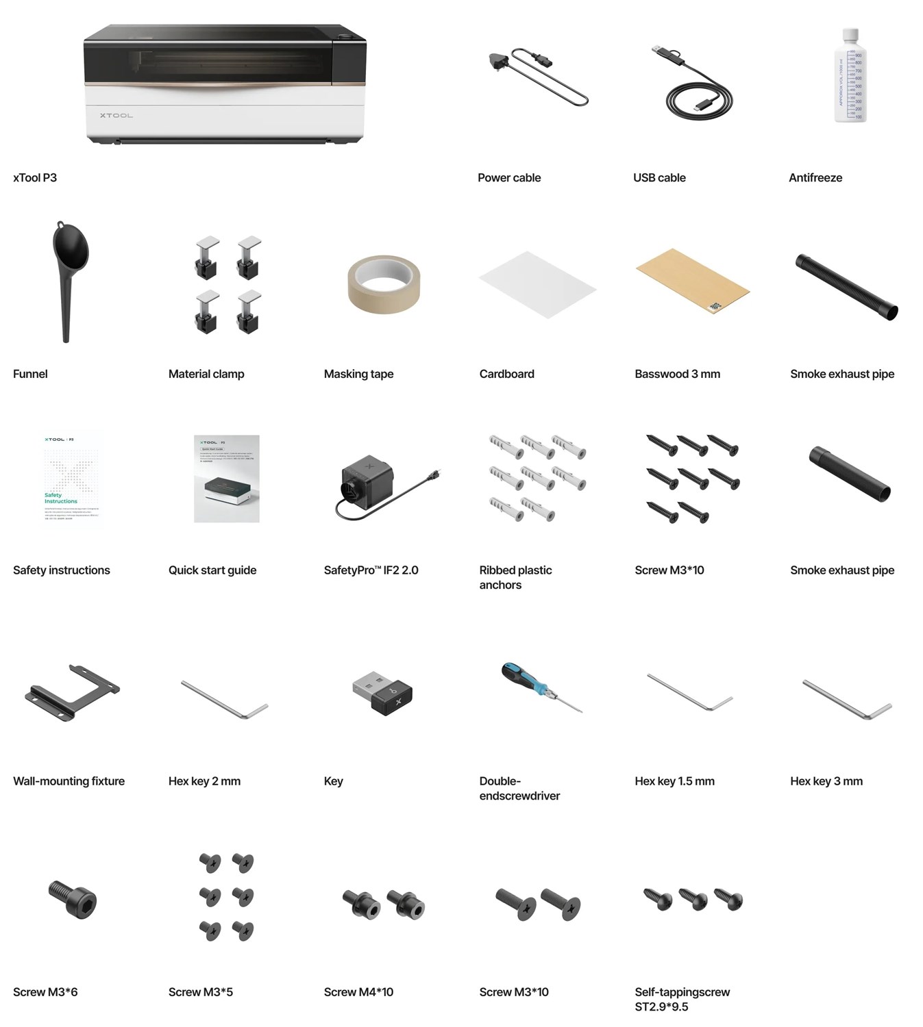 xTool P3 - CO2 Laser - All-inOne Bundle