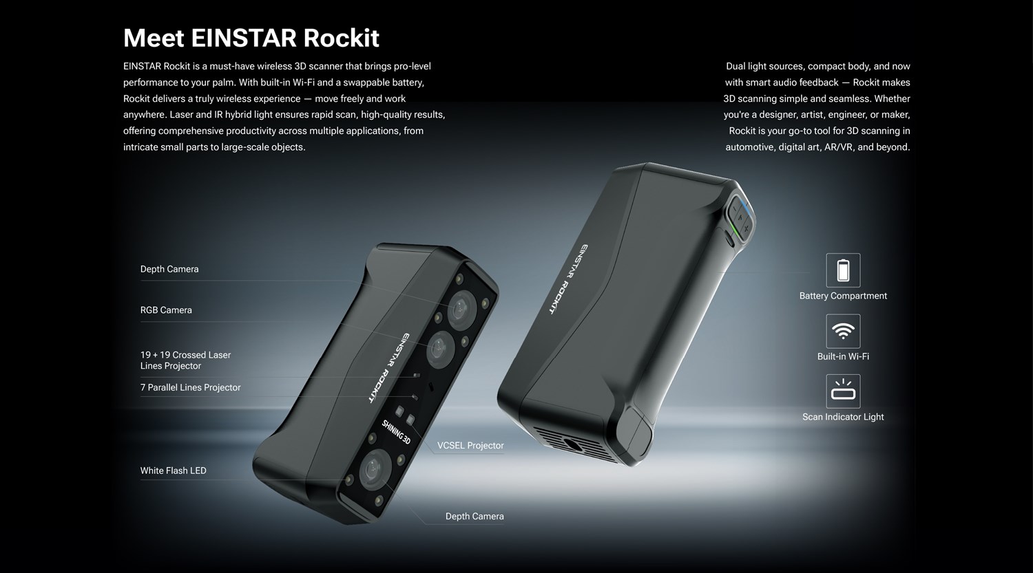 SHINING 3D Einstar Rockit - 3D Scanner