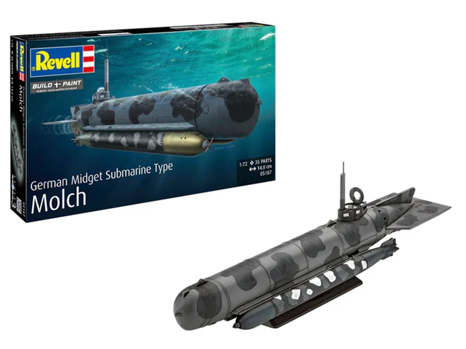 Revell 1:72 German Midget Submarine Type Molch